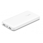 Belkin BPB011btWH BoostCharge 便攜式行動電源 10000mAh + USB-A 至 USB-C 連接線 (白色)